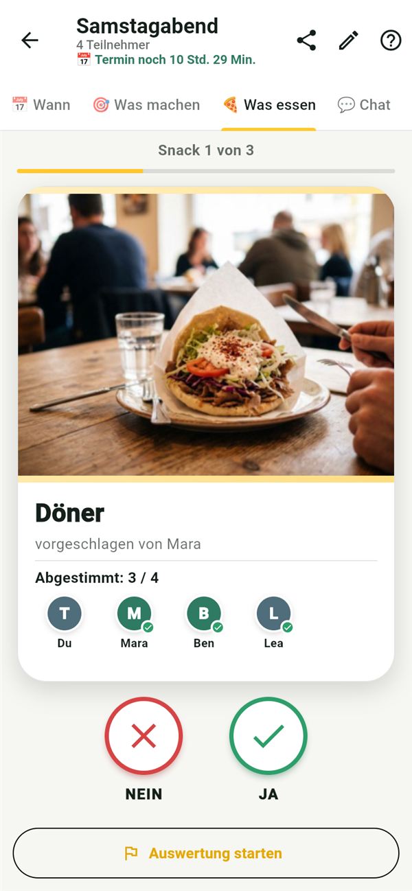 Snackn: Wischkarte Döner
